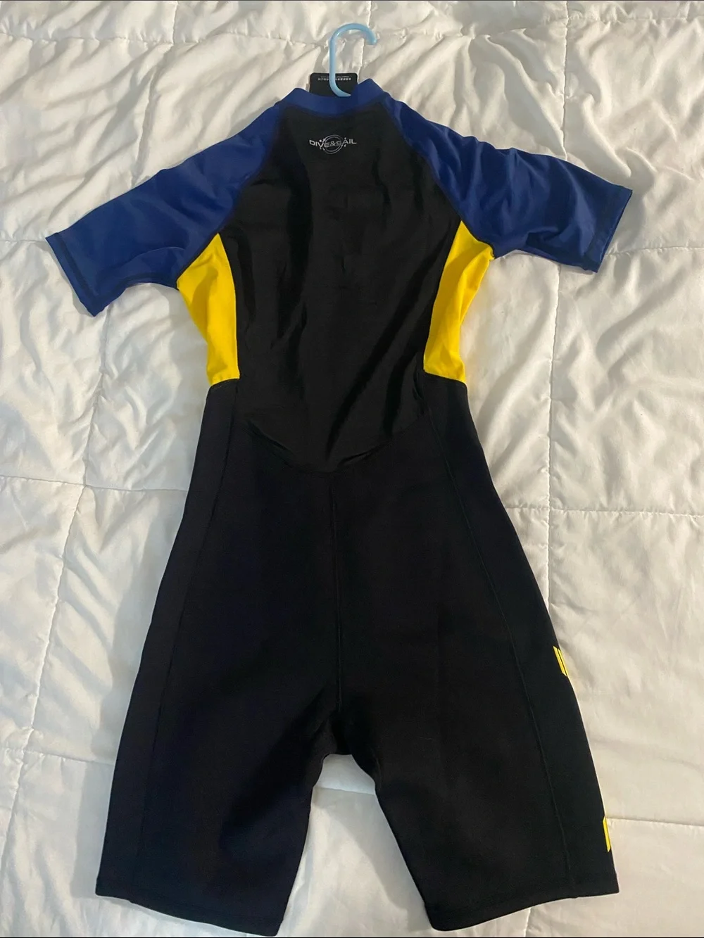 Dive & Sail Yellow & Blue One-Piece Swimsuit (XL)